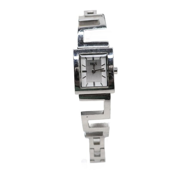 Roots Canada R624 Silver Tone Modern Square Dial Watch Bracelet Japan Movt - Picture 2 of 8